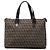 Fendi Braune Zucchino Canvas Tote Dunkelbraun