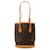 Bucket Secchiello Petit Monogramma Marrone Louis Vuitton  - vista 1