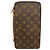 Louis Vuitton Monogram Organizer Voyage Long Wallet Brown