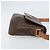 Céline Celine Vintage Macadam Circle Logo Canvas and Leather Marrone - vista 3