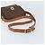 Céline Celine Vintage Macadam Circle Logo Canvas and Leather Marrone - vista 7