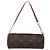 Pochette Papillon Mini in Tela Monogram Louis Vuitton Marrone