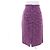 Timeless Saia de tweed de algodão com placa COCO da Chanel Roxo - vista 3