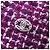 Timeless Saia de tweed de algodão com placa COCO da Chanel Roxo - vista 5