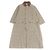 Autre Marque Abrigo de pana con cuello alto Glen check Barbour Beige