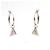 Orecchini Prada Pierce Symbol in AG925 Nero - vista 3