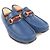 Mocassini in pelle Horsebit Gucci Blu - vista 2