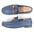 Mocassini in pelle Horsebit Gucci Blu - vista 3