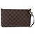 Louis Vuitton Neverfull Pochette Damier Ebene MM Marrone - vista 2