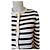 Céline Chaqueta de Punto Chasseur Rayas 100% Lana Blanco roto - vista 4