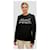 Saint Laurent Schwarzer Wollpullover mit Logo Rundhals - Ansicht 2