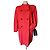 Abrigo Max Mara de lana rojo de doble botonadura Roja