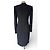 Haider Ackermann Schwarzes Etuikleid aus Satin - Ansicht 7