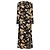 Vestido largo de crepé con estampado floral Celeste de Reformation Negro Rosa