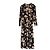 Vestido largo de crepé con estampado floral Celeste de Reformation Negro Rosa - vista 4