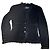 Schwarze Chanel Bouclé Jacke mit  Fluffibesatz
