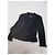 Schwarze Chanel Bouclé Jacke mit  Fluffibesatz - Ansicht 3