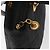 Borsa Canage in nylon nero e oro Christian Dior Auth bs33545 D'oro - vista 10