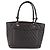 CHANEL Borsa Tote Matelassé Linea Cambon Pelle Marrone Argento CC Auth 170655 - vista 2