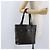 Céline Bolso tote de lona Macadam CELINE en cuero PVC negro y dorado Auth 172280 - vista 25