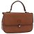 Borsa a mano Burberry in pelle marrone dorato Auth ep13546 D'oro