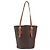 Céline Borsa tote in tela Macadam CELINE in pelle PVC marrone oro Auth ep13501 D'oro - vista 13