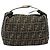 FENDI Zucca Canvas Kosmetiktasche Schwarz Braun Gold Auth ep13520 Golden - Ansicht 13