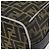 FENDI Zucca Canvas Kosmetiktasche Schwarz Braun Gold Auth ep13520 Golden - Ansicht 15