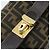 FENDI Zucca Canvas Kosmetiktasche Schwarz Braun Gold Auth ep13520 Golden - Ansicht 17