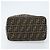 FENDI Zucca Canvas Kosmetiktasche Schwarz Braun Gold Auth ep13520 Golden - Ansicht 5
