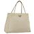 PRADA Borsa a mano in nylon avorio argento Auth LNZ228 Crudo