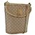 Céline Borsa a Spalla in Tela Macadam CELINE PVC Beige Oro Auth 173481 D'oro