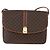 Céline Borsa a Spalla in Tela Macadam CELINE in Pelle PVC Marrone Oro Auth LNZ270 D'oro - vista 13