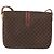 Céline Borsa a Spalla in Tela Macadam CELINE in Pelle PVC Marrone Oro Auth LNZ270 D'oro - vista 2