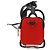 Custodia per telefono PRADA in nylon rosso argento autentica 165922V - vista 13