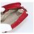 Bolso CHANEL de piel de cordero rojo oro CC Auth 172608 Roja Dorado - vista 10