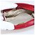 Bolso CHANEL de piel de cordero rojo oro CC Auth 172608 Roja Dorado - vista 9