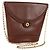 Autre Marque Borsa a spalla a catena in pelle marrone dorato Auth 173250V D'oro