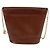 Autre Marque Borsa a spalla a catena in pelle marrone dorato Auth 173250V D'oro - vista 2