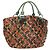 Miu Miu Chain Hand Bag Leather Multicolor Silver Auth 165767V