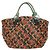 Miu Miu Chain Hand Bag Leather Multicolor Silver Auth 165767V - view 13