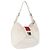 Borsa a Spalla LOEWE in Pelle Bianca Argento Auth bs33492 Bianco
