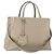 FENDI Borsa a mano To joule in pelle 2 in 1 Beige Argento Auth hk3360
