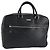 Borsa da lavoro in pelle nera e argento Burberry Auth bs33513 Nero