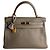 Hermès Borsa a mano Kelly 32 in pelle Taurillon Clemence Retourne Etain Taupe