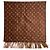 Louis Vuitton Sciarpa reversibile in cashmere Monogram Game On Marrone - vista 6