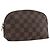 LOUIS VUITTON Pochette Cosmetica PM Damier Ebene N47516 Auth LV 166844