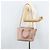 Valentino Borsa Tote in pelle 2 in 1 Rosa Oro Auth BA10420 D'oro - vista 26
