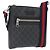 Borsa a Spalla Gucci GG Supreme Sherry Line PVC Nero Argento 523599 Auth BA10640