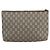 GUCCI GG Plus Supreme Clutch Bag PVC Beige Oro Auth am10687 D'oro - vista 2